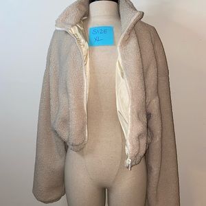 Cute oversize crop top jacket